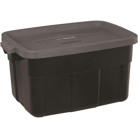 rubbermaid roughneck tote black